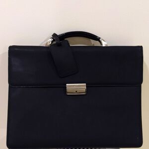 NWOT Gianfranco Ferre Leather Briefcase